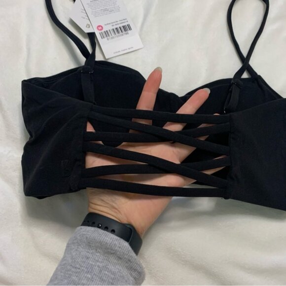 Buffbunny Collection Black Ivy Wrap Sports Bra Medium New With Tags - Picture 6 of 13